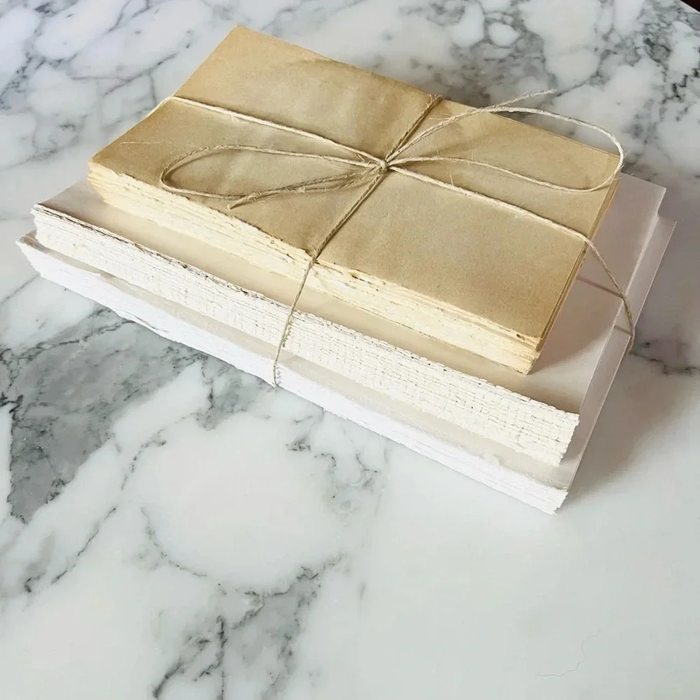 Book Bundle Decor Unbound Twined Together Shabby Chic Farmhouse Distressed